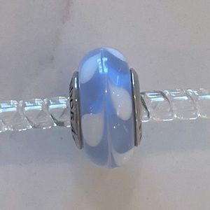 Murano Swirl Glass Charm